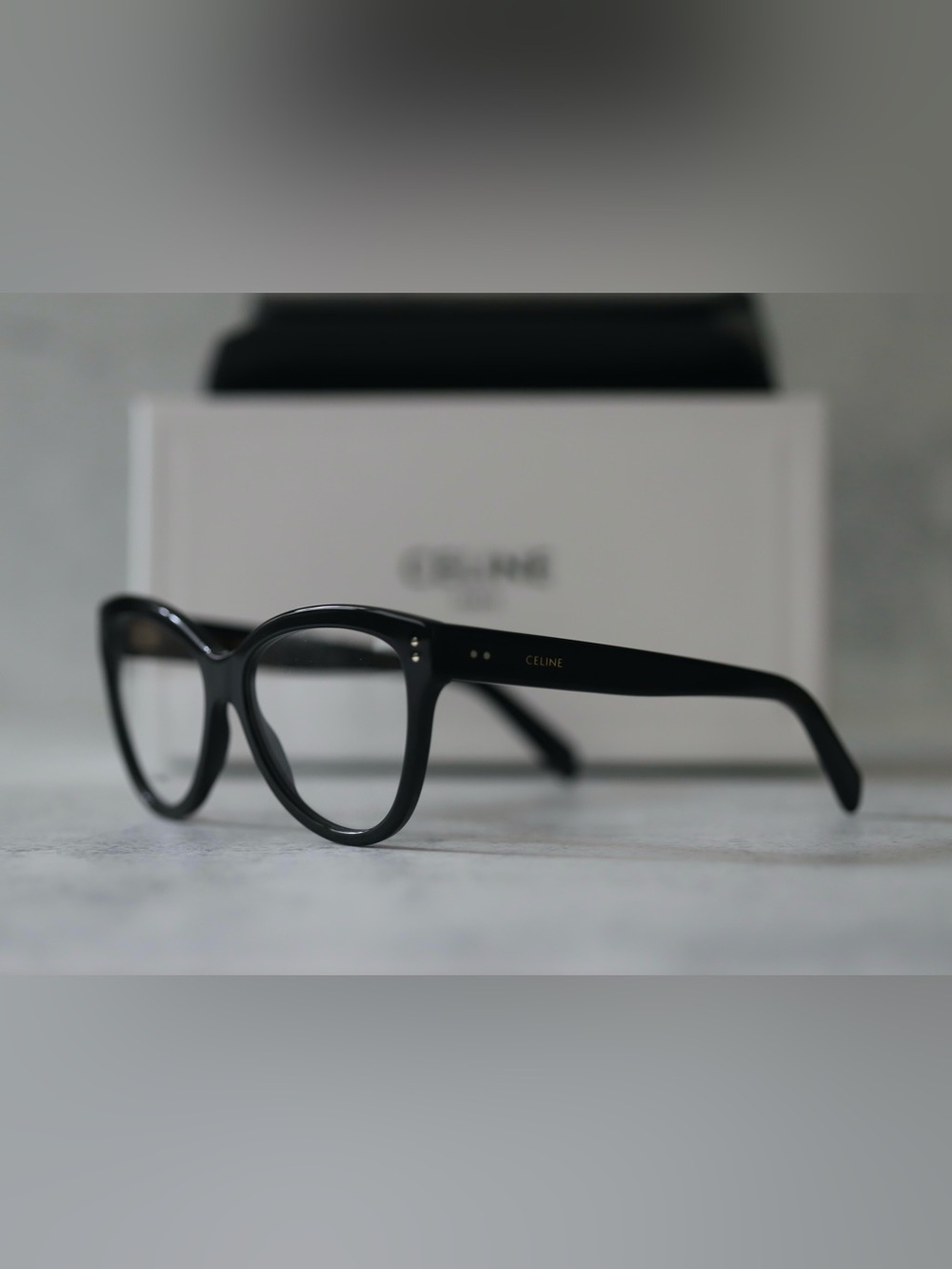 CELINE Black Women's Cat Eye Glasses (NEW)